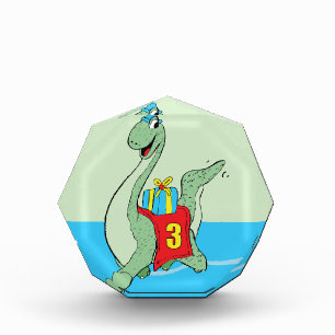 Bloc Photo Petit garçon, 3e anniversaire Dinosaur