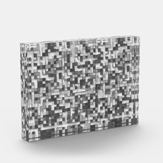 Bloc Photo Petits carrés serrés dans les tons gris pour être  (Gauche)