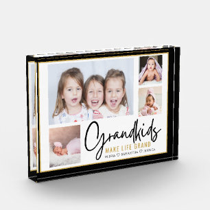 Bloc Photo Petits-enfants font la vie Grand-grands-parents 4