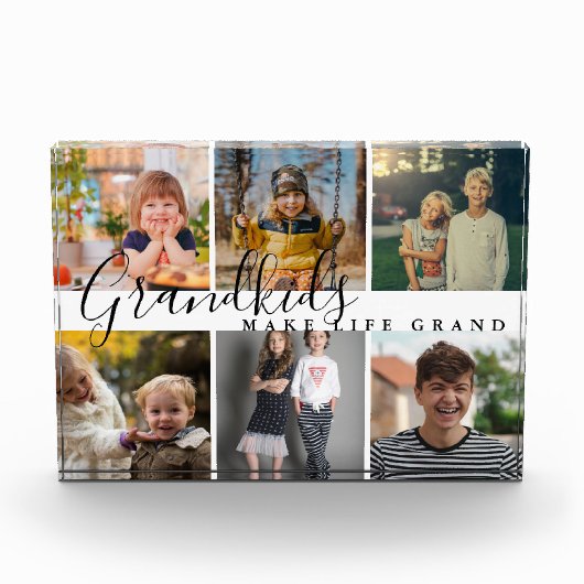 Bloc Photo Petits-Enfants Font Vie Grand 6 Cadeau Photo Pour  (Devant)