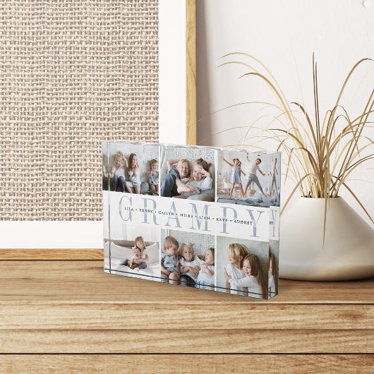 Bloc Photo Petits-enfants Grampy personnalisés