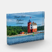 Bloc Photo Phare de Round Island (Gauche)