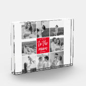 Bloc Photo Photo Collage Couple Moderne & Citation De La Lune (Gauche)