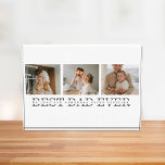 Bloc Photo Photo Collage moderne & Gris Meilleur Papa Jamais<br><div class="desc">Modern Collage Photo & Grey Best Dad Ever Gift est une idée cadeau réfléchie et unique pour tout papa qui aime la photographie et apprécie les cadeaux personnalisés. Dans l'ensemble, ce cadeau est une façon parfaite de célébrer la Fête des pères, les anniversaires ou toute autre occasion spéciale pour votre...</div>