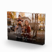 Bloc Photo Photo de famille de script chic (Droite)