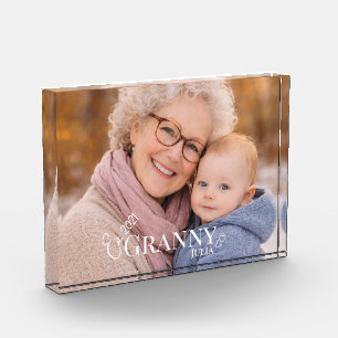 Bloc Photo Photo de grand-mère année d'établissement Cœur mod