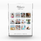 Bloc Photo Photo de la première année du bébé Collage Statist (Devant)