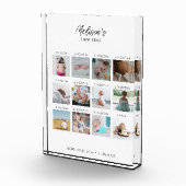 Bloc Photo Photo de la première année du bébé Collage Statist (Droite)