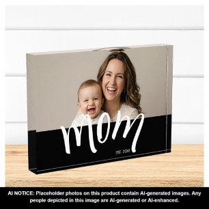 Bloc Photo Photo de maman et bébé année de création personnal