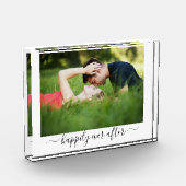 Bloc Photo Photo de mariage élégant Citation sincère (Gauche)