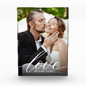 Bloc Photo Photo de script d'amour pour les jeunes mariés (Devant)