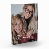 Bloc Photo Photo de script de famille (Gauche)