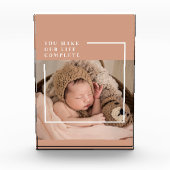 Bloc Photo Photo du bébé moderne | You Make My Life Complete  (Devant)