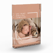 Bloc Photo Photo du bébé moderne | You Make My Life Complete  (Gauche)