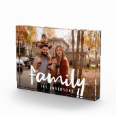 Bloc Photo Photo du script de pinceau de la famille (Droite)