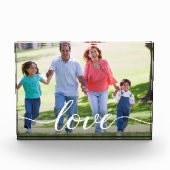 Bloc Photo Photo grand-parents personnalisée Love Script (Devant)