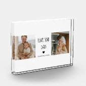Bloc Photo Photo & Love You Dad Cadeau (Gauche)