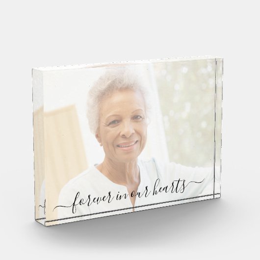 Bloc Photo Photo Mémorial Pour Toujours Dans Nos Coeurs Éléga (Gauche)