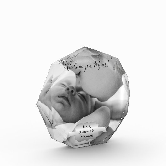 Bloc Photo Photo minimaliste Argent Fête des mères (Gauche)