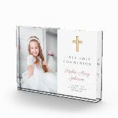 Bloc Photo Photo moderne de la première communion de fille (Droite)