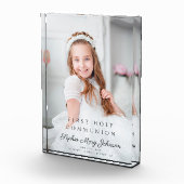 Bloc Photo Photo moderne de la première communion de fille (Droite)