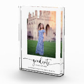 Bloc Photo Photo Moderne Elégant Script Graduation (Droite)