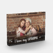 Bloc Photo Photo moderne J'aime mes coeurs grand-mère (Gauche)