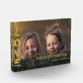 Bloc Photo Photo personnalisée Joyeuse Fête des mères moderne (Gauche)