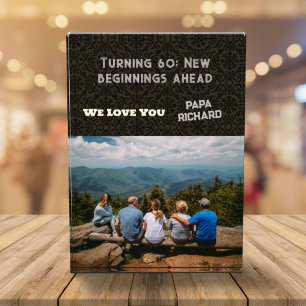Bloc Photo Photo personnalisée Joyeux 60e anniversaire Cadeau