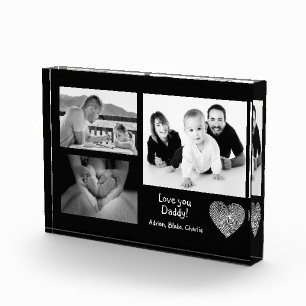 Bloc Photo Photo Personnalisée Moderne Collage Aimer You Papa