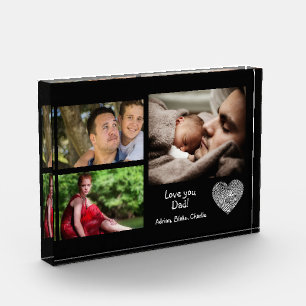 Bloc Photo Photo personnalisée moderne Collage d'amour que pa