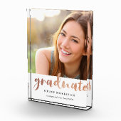 Bloc Photo Photo Rose tendance Gold Graduation (Droite)