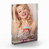 Bloc Photo Photo simple moderne d'anniversaire heureux (Gauche)