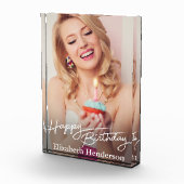 Bloc Photo Photo simple moderne d'anniversaire heureux (Droite)