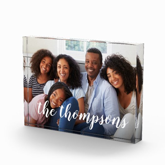 Bloc Photo Photo superposition de script de nom de famille (Droite)