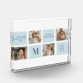 Bloc Photo Photos de Collage moderne Bleu Meilleurs Pères Cad (Gauche)