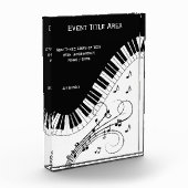 Bloc Photo Piano Keyboard Music Design (Gauche)