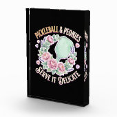 Bloc Photo Pickleball And Peonies Serve It Delicate (Droite)