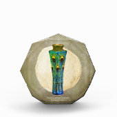 Bloc Photo Pièce Masterpiece Peacock Feathers Vase De 1900 (Devant)