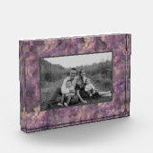 Bloc Photo Pierre de granit Abstraite en quartz violet (Gauche)