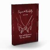 Bloc Photo Pinky Promise Couple's Names Romantic Photo Block (Gauche)