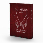 Bloc Photo Pinky Promise Couple's Names Romantic Photo Block (Droite)