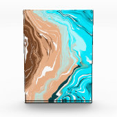 Bloc Photo Plage Abstraite Fluid Art (Devant)