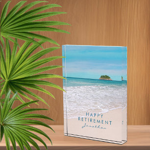 Bloc Photo Plage tropicale Retraite personnalisée