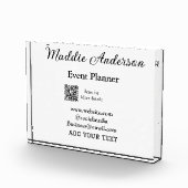 Bloc Photo Planificateur d'événements ajouter nom Q R code dé (Droite)