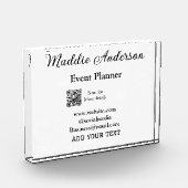 Bloc Photo Planificateur d'événements ajouter nom Q R code dé (Gauche)