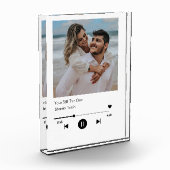 Bloc Photo Playlist Personnalisée Pour Les Couples (Gauche)