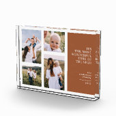 Bloc Photo Plus merveilleux temps élégante terre cuite multi  (Droite)