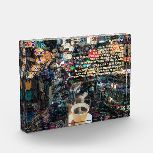 Bloc Photo Poème Infinité des bijoux pendants lanternes et ca (Gauche)