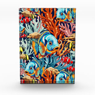 Bloc Photo Poissons Tropicaux Couleurs Vives Vibes d'Été